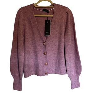 NWT Yest The Netherlands Omilya Violet Cardigan Gold Buttons Size 6 Preppy